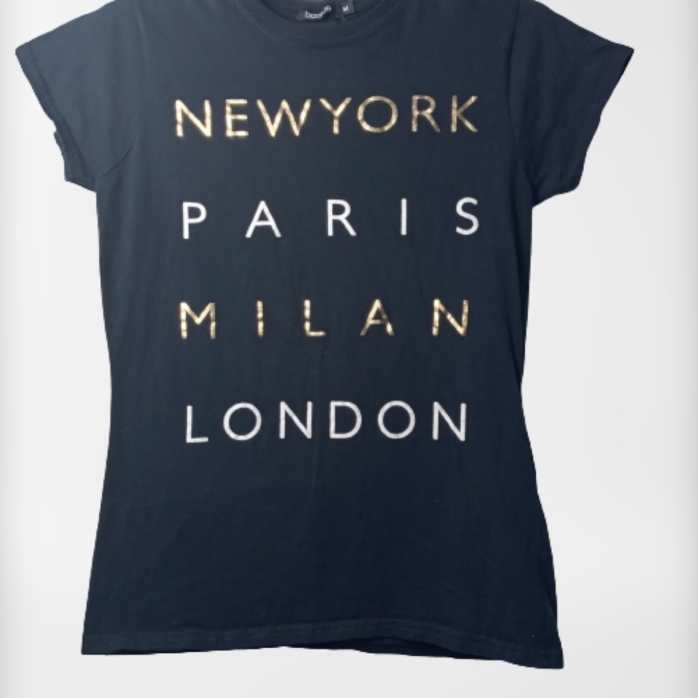 Boohoo Cities Graphic Tee Nwot